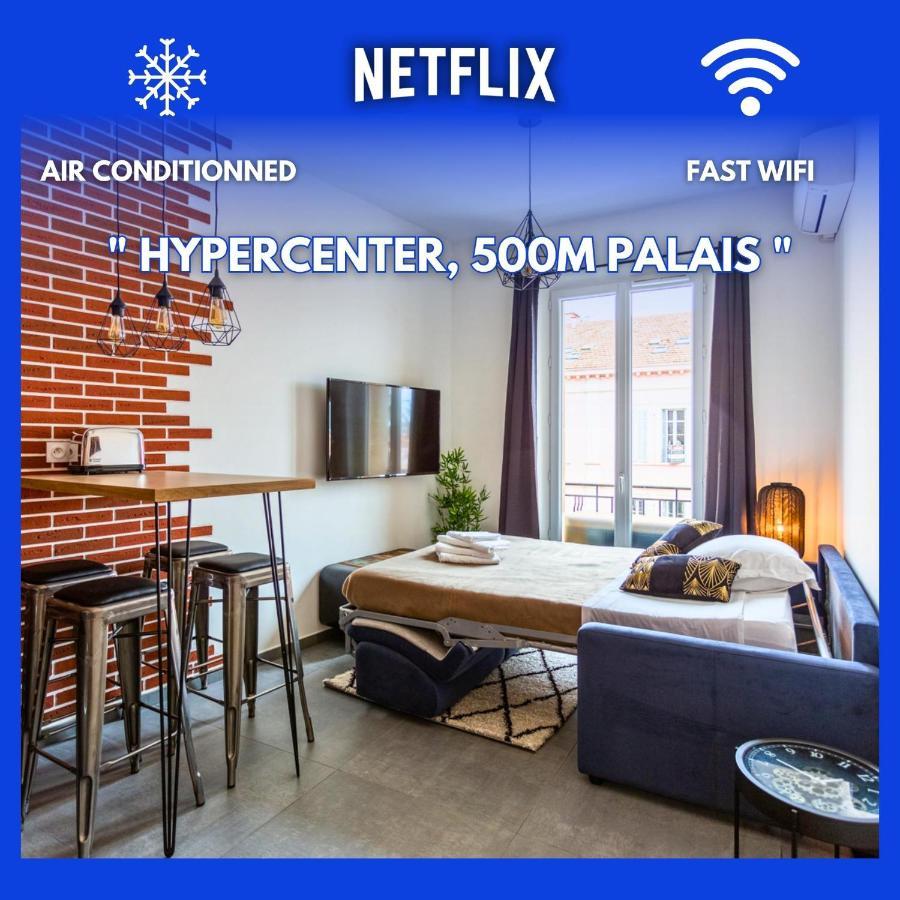 Relaxhome - Hypercentre - Clim - Netflix Cannes Luaran gambar
